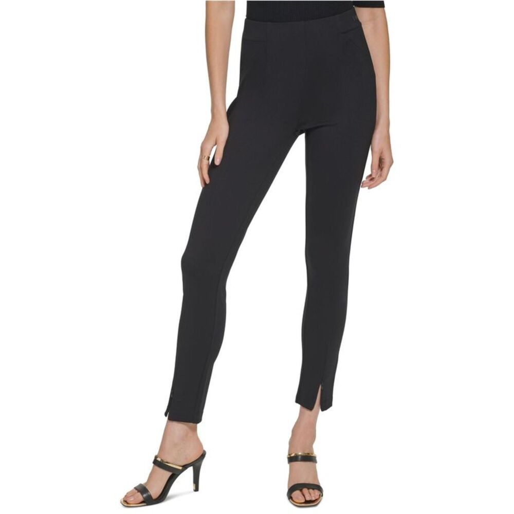 DKNY Womens Split Ankle, Ponte Tapered Slim Casual Pants, NWT